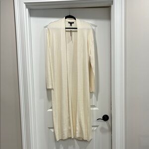 Banana Republic Ivory Knit Long Cardigan NWT
